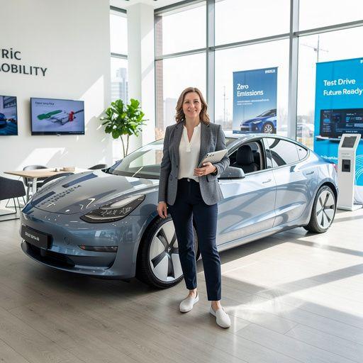 Elektrofahrzeug wird an einer modernen Ladesäule in Wien aufgeladen